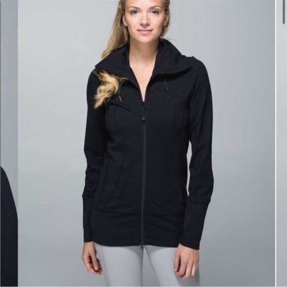 Lululemon In Stride Jacket Black size 8 - Picture 1 of 16